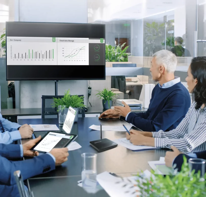 How easy is sharing content in your meeting with a NovoConnect solution?
