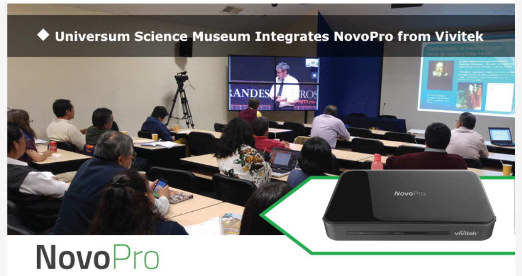 Universum Science Museum Integrates NovoPro from Vivitek 1 Zrzut ekranu 57