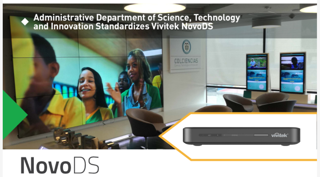 Administrative Department of Science, Technology and Innovation Standardizes Vivitek NovoDS 1 Zrzut ekranu 63