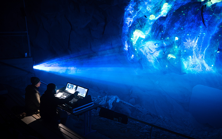 Vivitek projectors illuminate the Grotte de la Pierre de Volvic
