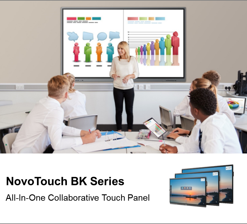 Vivitek Launches the New BK Series Collaborative Touch Panel Display with Signage Functionality