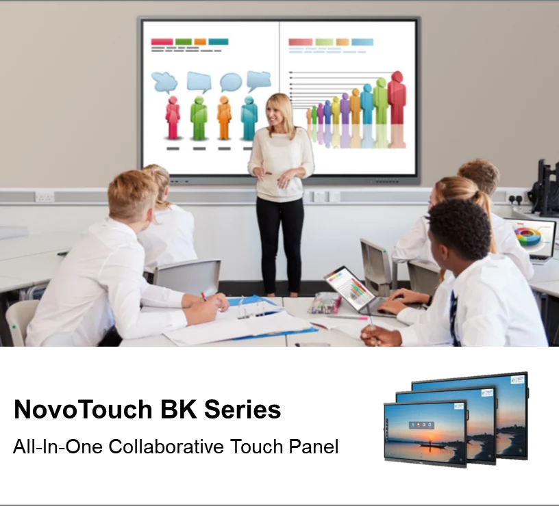 Vivitek Launches the New BK Series Collaborative Touch Panel Display with Signage Functionality